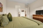 King size bed and 43 Smart TV